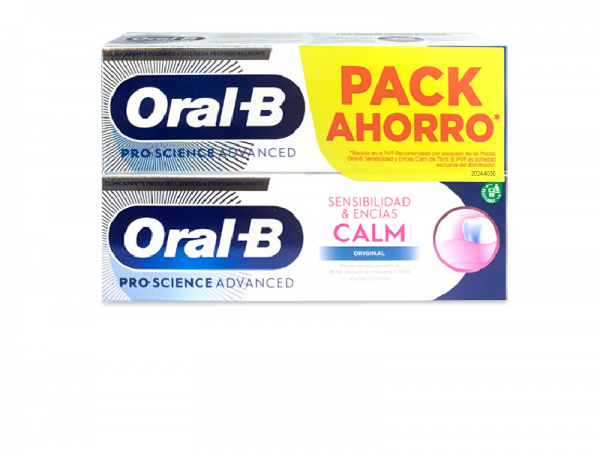 ORAL-B SENSIBILIDAD Y ENCIAS CALM  2 TUBOS 100 ML PACK AHORRO